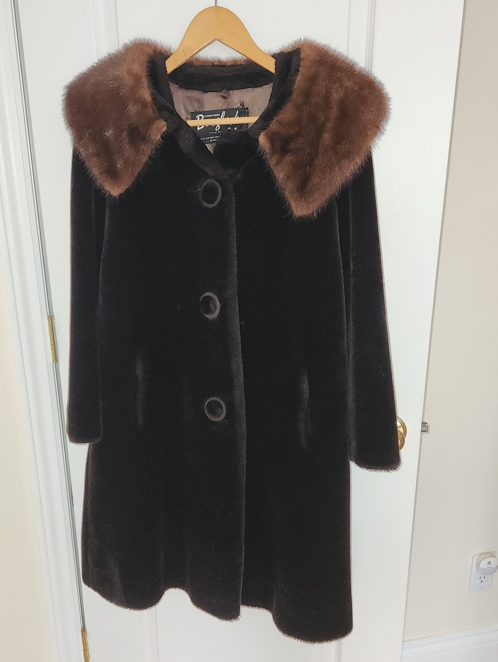 Faux Fur And Mink 60s Coat